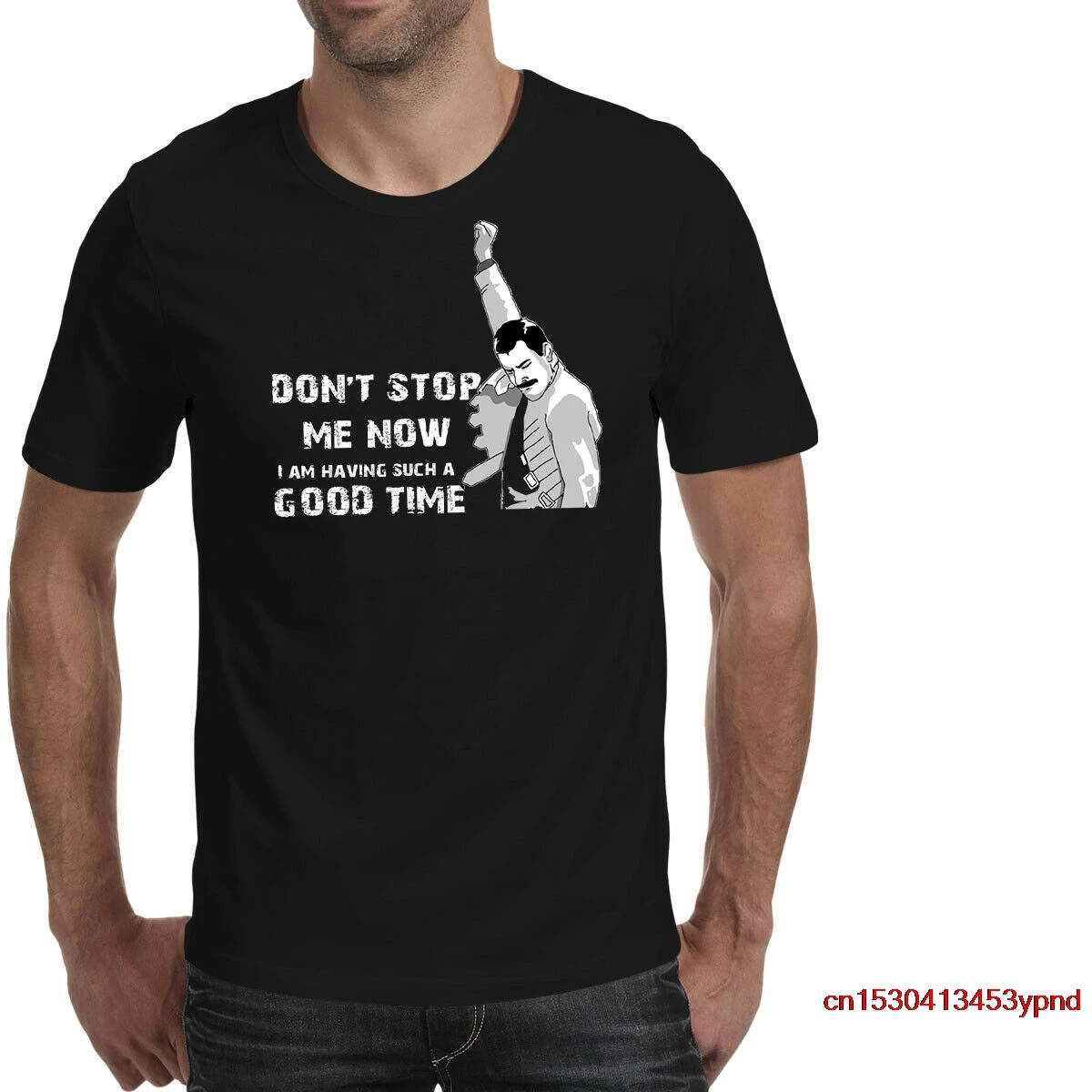 

Мужская футболка с принтом «Don't Stop Me Now Freddie Mercury»
