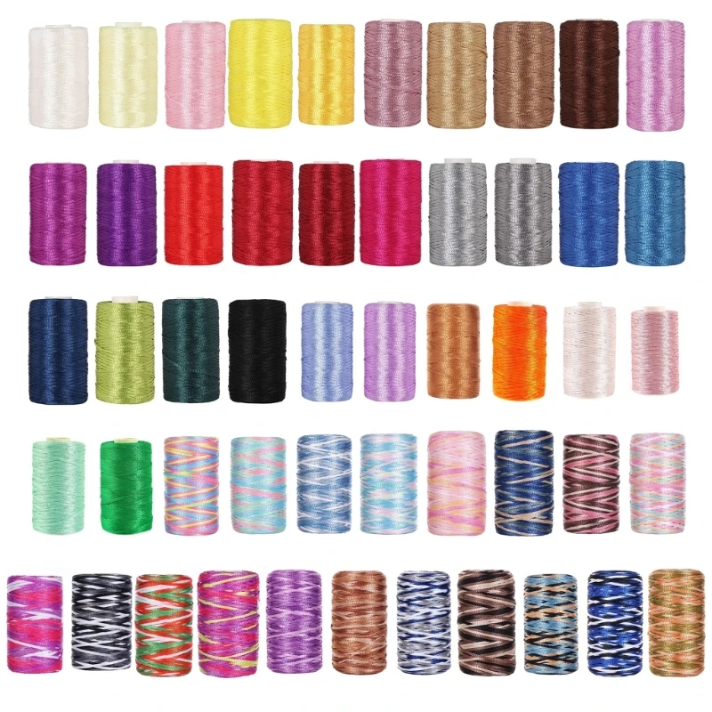 

Eco-Friendly Acrylic Knitting Yarn 50g Silk Cord Flat DIY Weaving Crochet