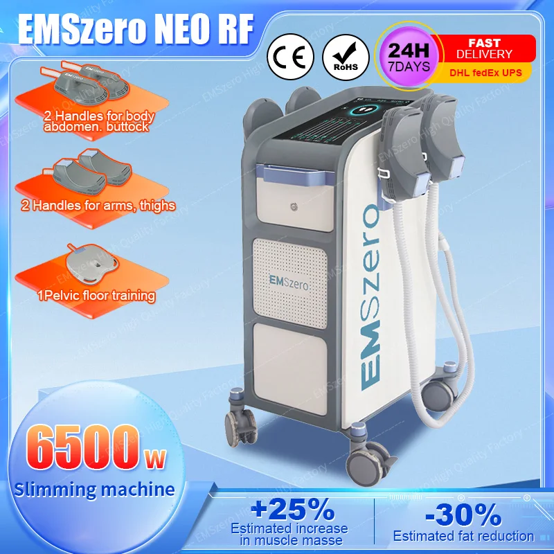 

EMSzero 6500 Вт высокопроизводительный + радиочастотный аппарат для лепки мышц тела с 4 ручками радиочастотный тазовый стимулятор дополнительный салон 2023