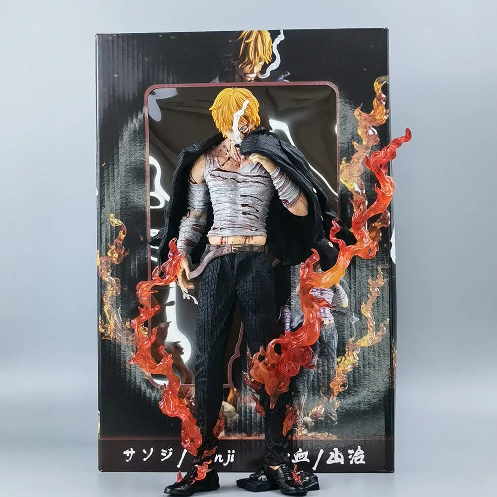 

One Piece New 28cm Sanji Anime Figure Model Action FigurePVC GK Roronoa Collection Ornament Collecting Toys for Gift