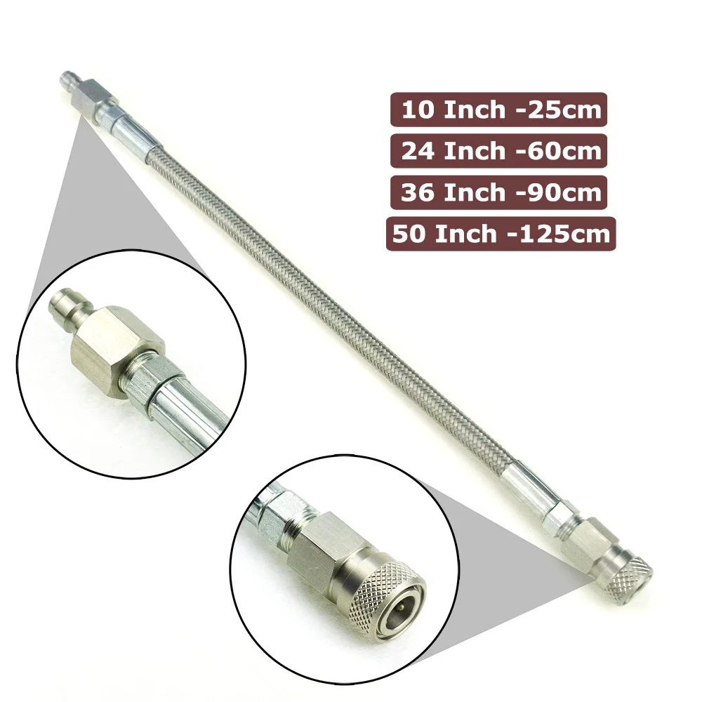 

Плетёный шланг высокого давления из нержавеющей стали, 10 дюймов, 24 дюйма, 36 дюймов, 50 дюймов