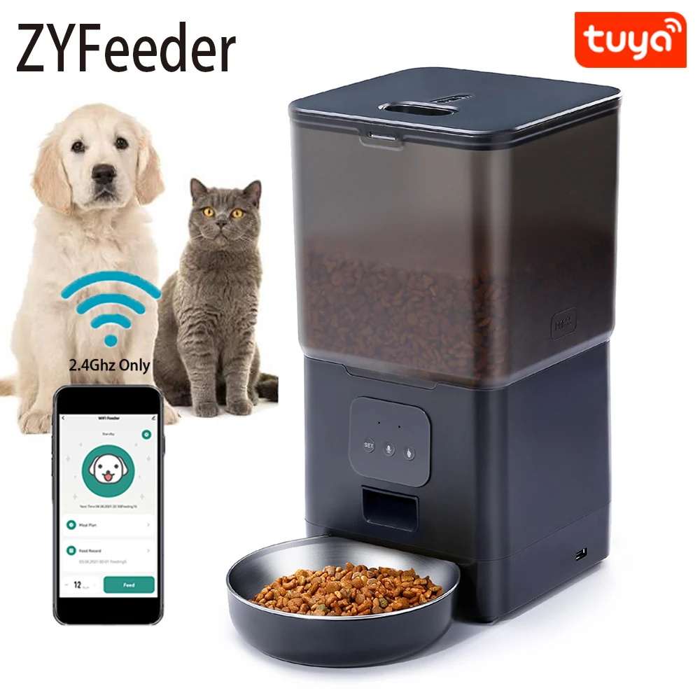 6L Smart WIFI Automatic Pet Feeder APP Control Cat Food Dispenser Dog Automatic Feeder Pet Timing Voice Bowl for Pets Dry Food 6L Smart WIFI Automatic Pet Feeder APP Control Cat Food Dispenser Dog Automatic Feeder Pet Timing Voice Bowl for Pets Dry Food