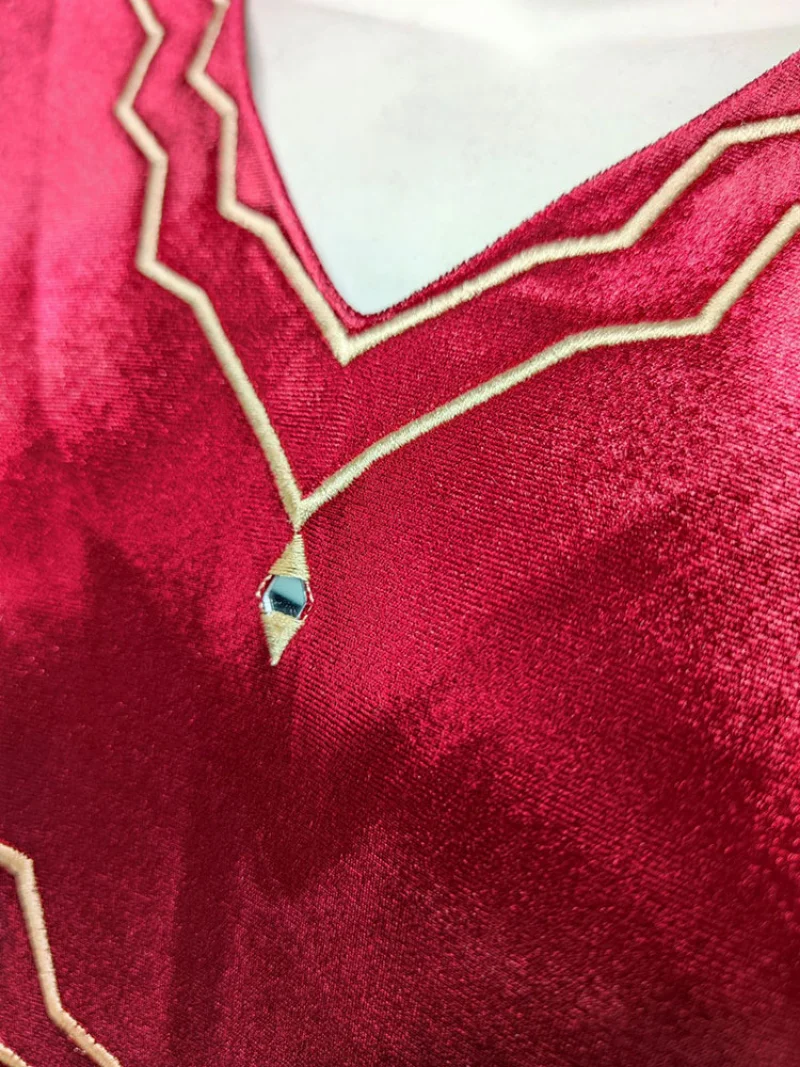 Velvet Kaftan Arabic Long Dress Women Winter Golden Thread Embroidered Muslim  Moroccan Caftan Gulf Jalabiya Dubai Abayas 2022