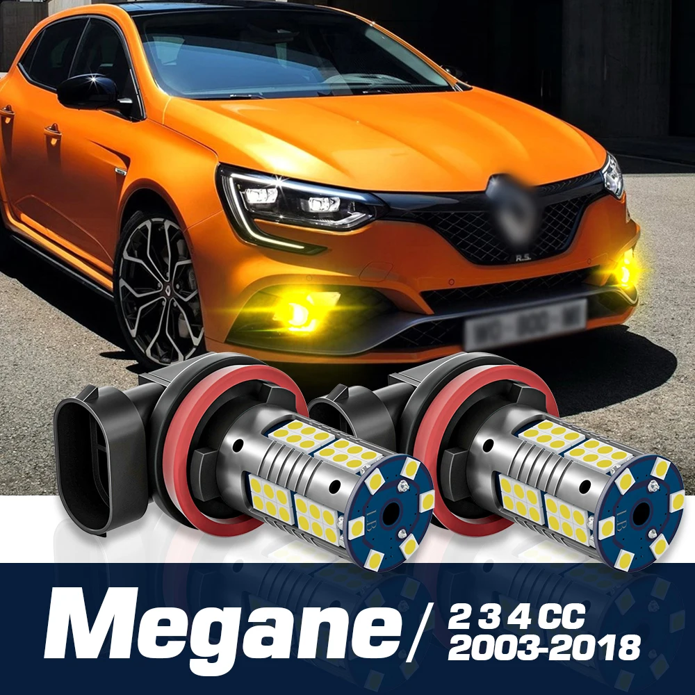 

2pcs LED Fog Light Canbus Accessories For Renault Megane 2 3 4 CC 2003-2018 2007 2008 2009 2010 2011 2012 2013 2014 2015
