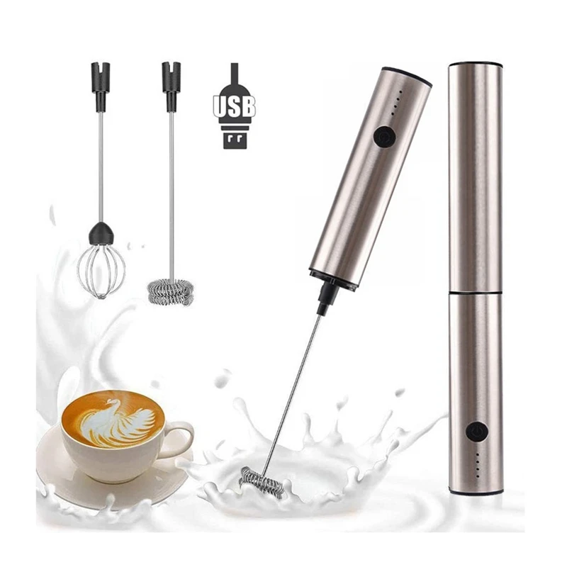 

New Electric Whisk USB Recharge Three Speed Adjustment Kitchen Cooking Tools Bubbler Egg Cream Sauce Stirrer