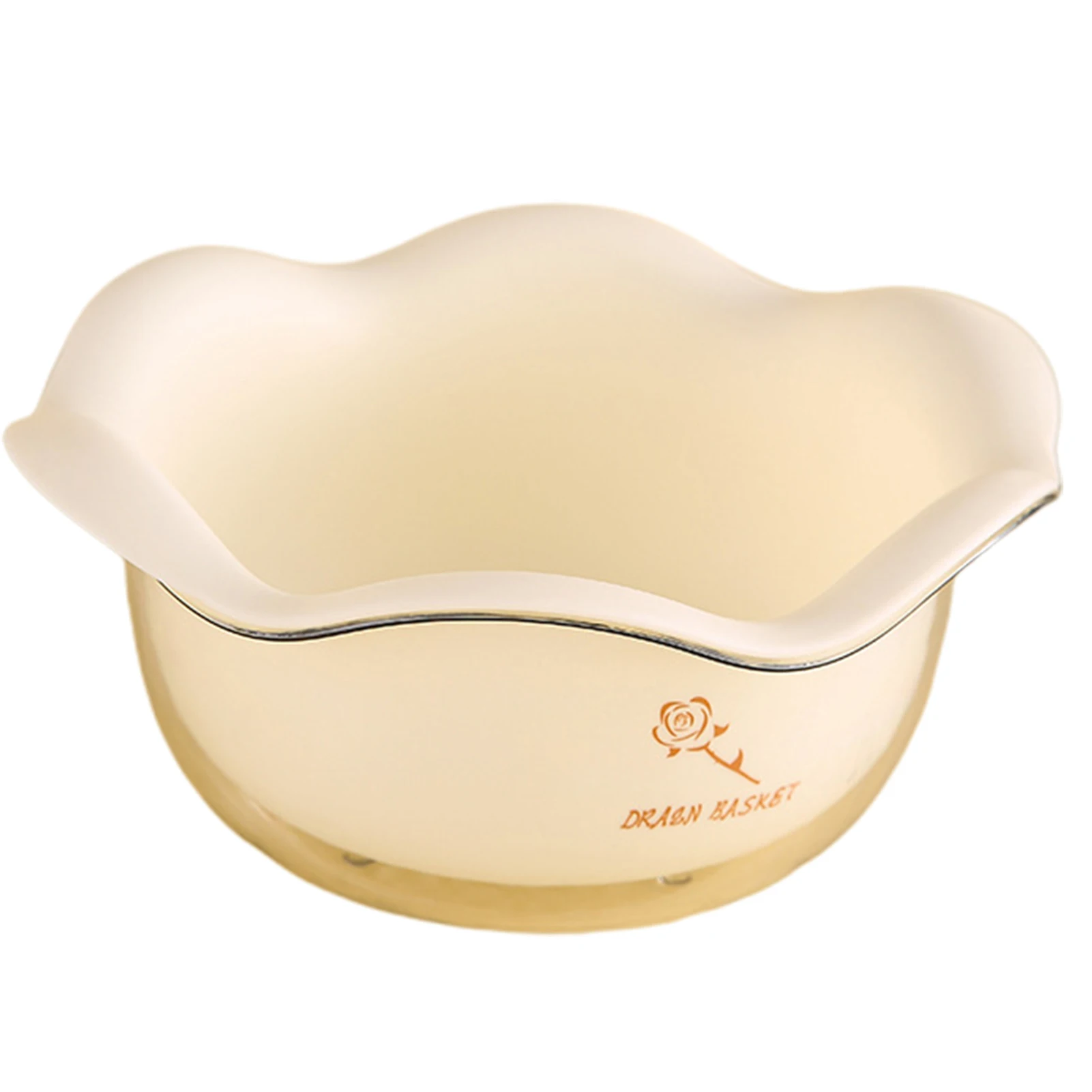 

2-in-1 Kitchen Washing Basket Petal Shape Fruit Vegetable Washing Bowl Set