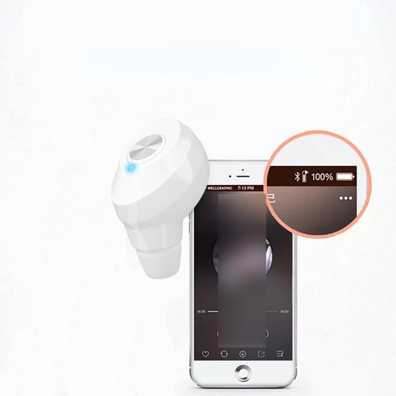 

Bluetooth Earphone Wireless Earbuds with microphone Earpod Sport Noise Cancelling Handfree Headset Earfone for smart phone