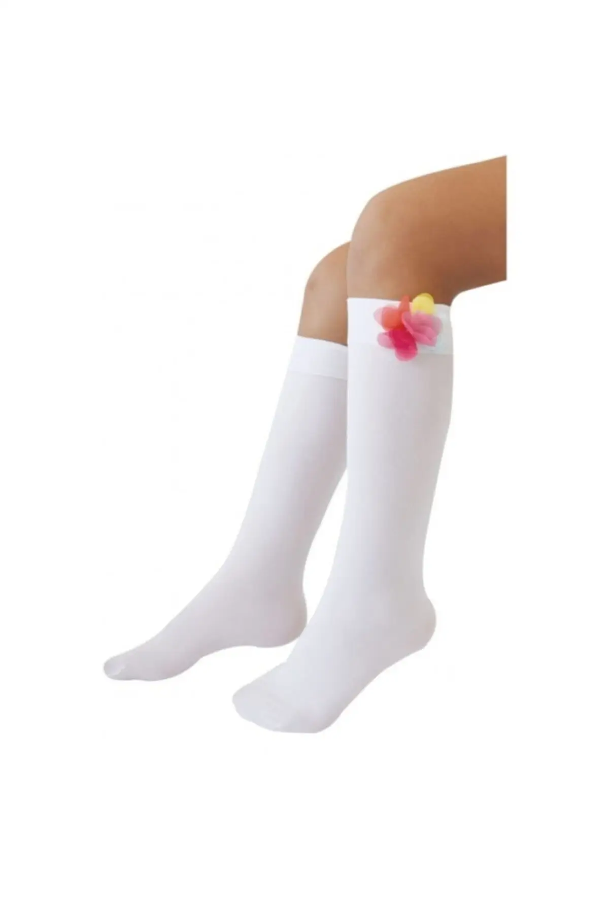 

Girl child white accessories knee socks underwear