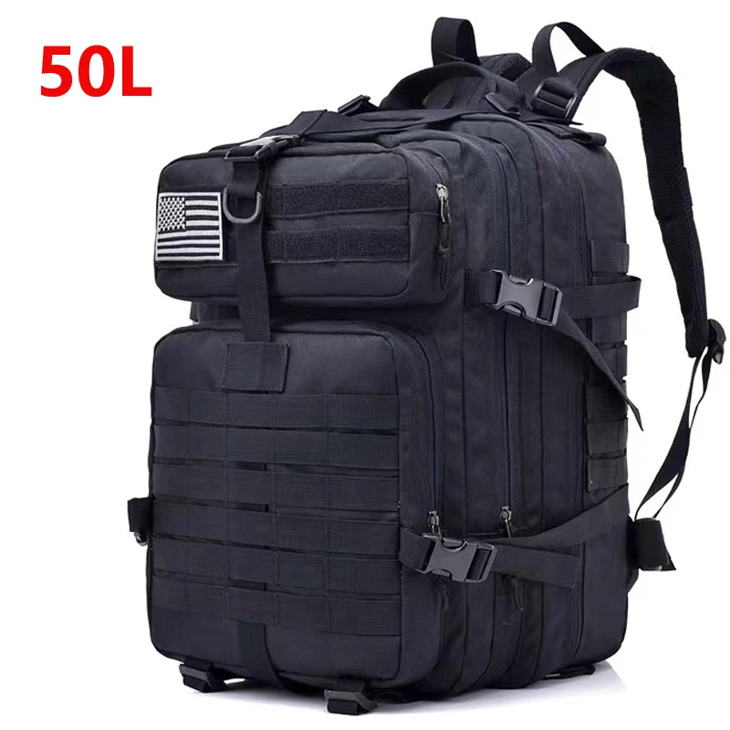 

Рюкзак тактический Мужской, 50 л/30 л, водонепроницаемый, 3P