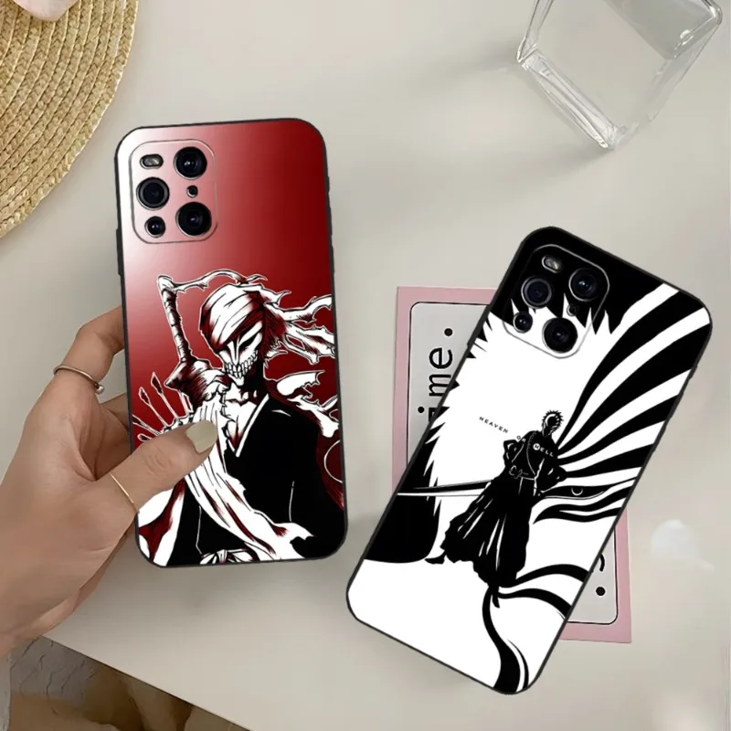 

Anime Bleach Ichigo Phone Case For OPPO Reno 6 Pro 7 Find X3 Neo A54 A55 X5 A16 A57 A92 A93 A74 A94 K9 K9S Back Cover