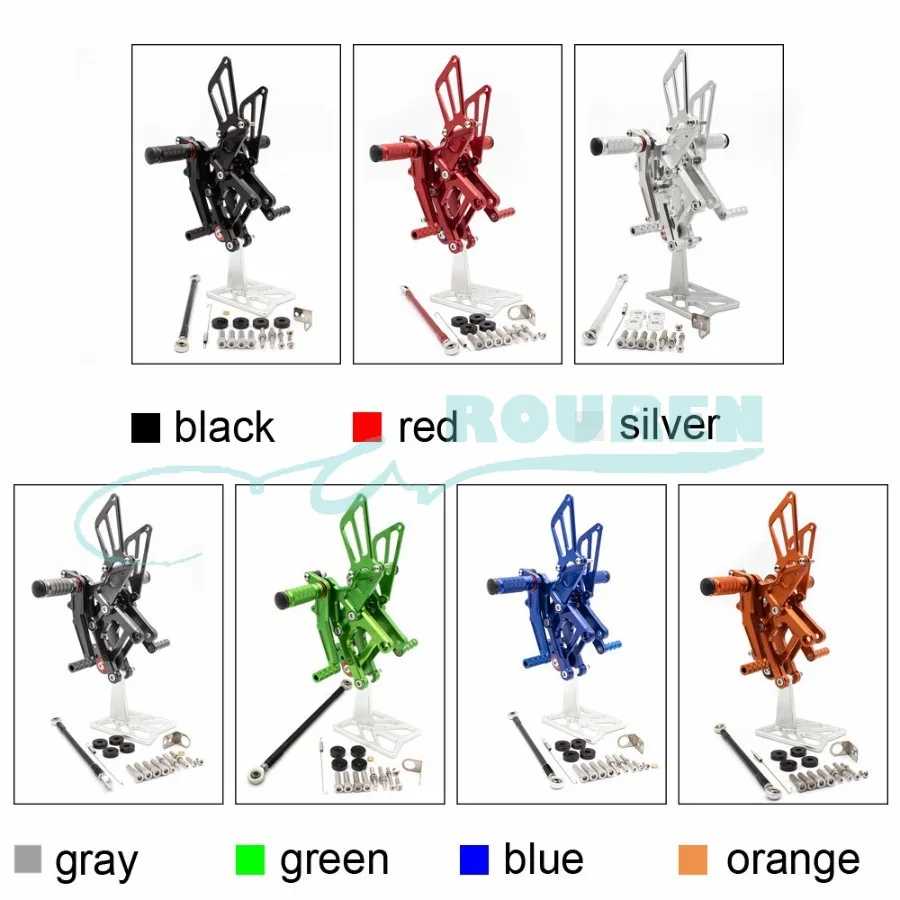 

CNC Rear Set Stand Footpegs Motorcycle Rearset Footrest Foot Pedal Pegs for Honda CBR150 2011-2015 Shift Lever Bracket Modified