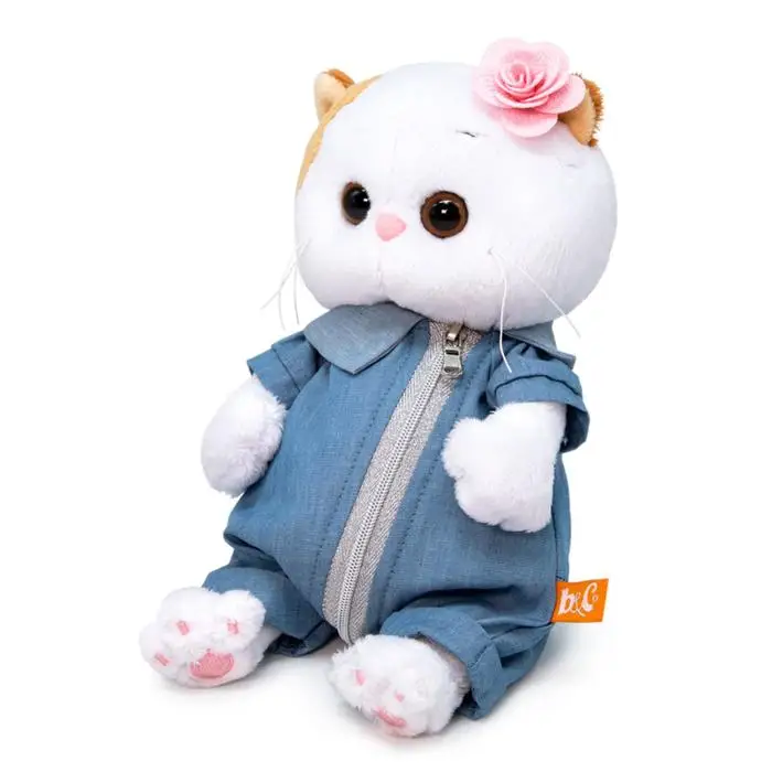 Мягкая игрушка Ли-Ли Baby в джинсовом комбинезоне 20 см Басик и Ко |