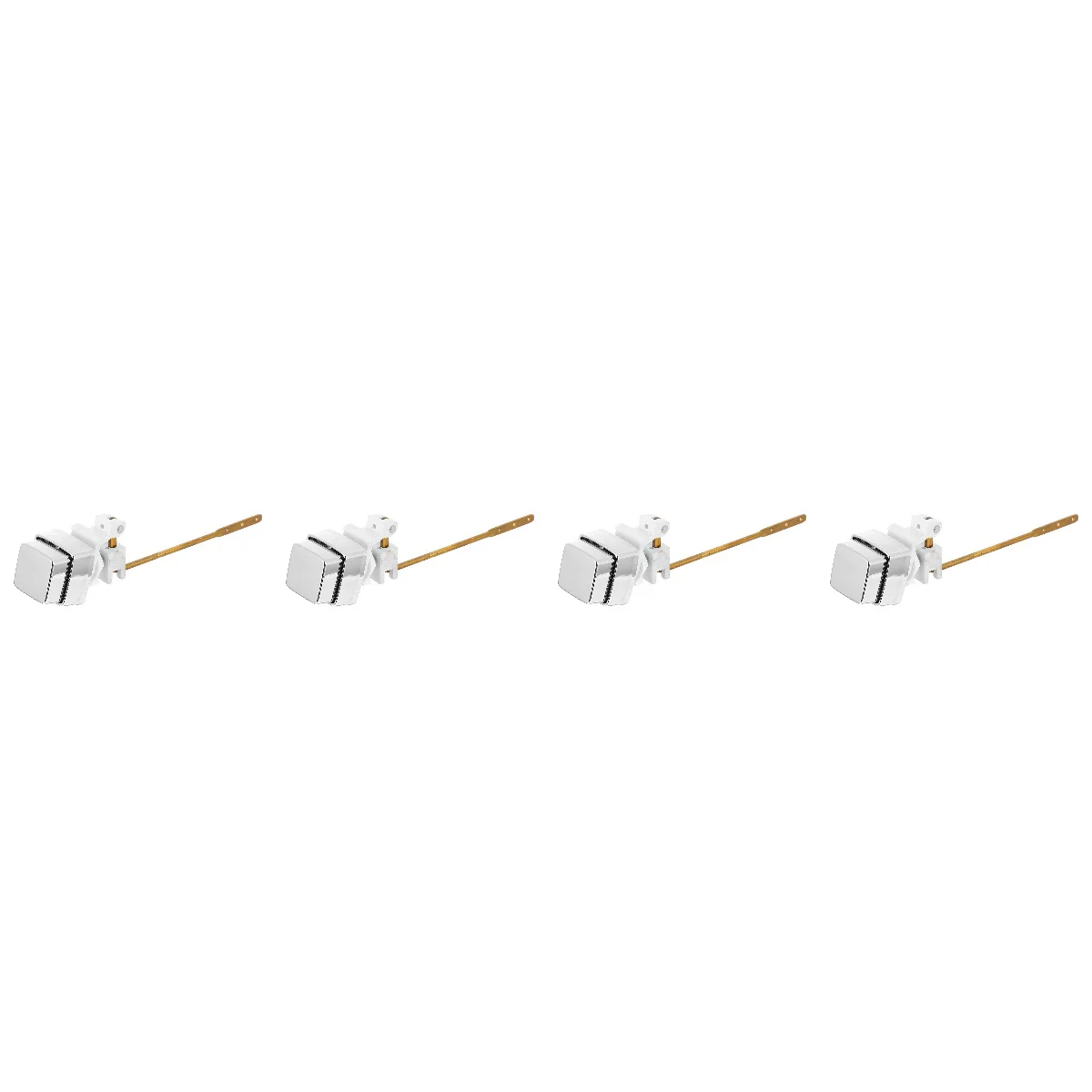 

4 pcs Durable Toilet Flush Switch Toilet Tank Flush Lever Accessory (Silver)