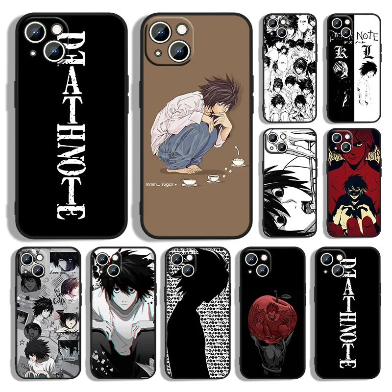 

Anime Manga Death Note Ryuk Phone Case For Apple iPhone 14 13 12 11 XS XR X 8 7 6 6S 5 5S SE Pro Max Plus mini Black Cover