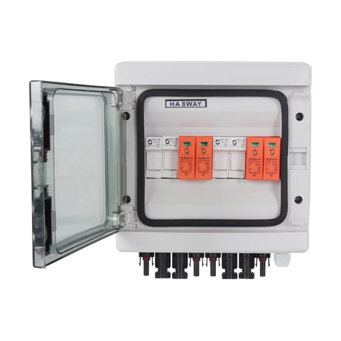 Worldsunlight WSDB-PV2/2 500 В 600 В 2 входа 2 выхода 2 строки Энергетическая система 32 А Фотоэлектрическая солнечная фотоэлектрическая объединительная коробка постоянного тока