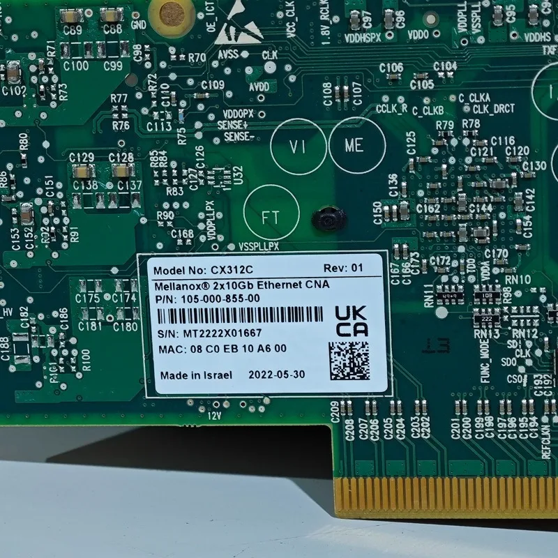 Фото Сетевая карта Mellanox CX312C 10 ГБ SFP+, двойной порт для Synology NAS Plug and Play №3