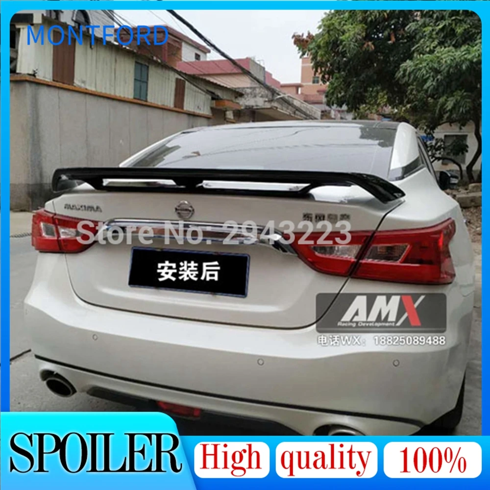 

Автомобильный Стайлинг, спойлер из АБС-пластика для заднего крыши, крыла багажника Nissan Maxima 2015 2016 2017