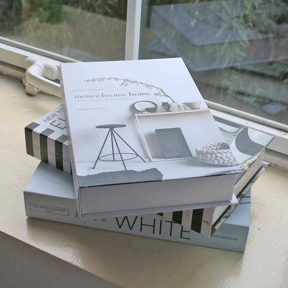 

Fashion Fake Coffee Table Books Photography Props Decorative Books Modern Simulation Luxury Decorative Hotel Model Home Decor