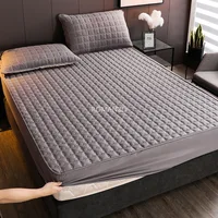 Mattress Cover Single-piece Quilted Thickened Mattress Protective Cover Non-slip Fixed Bed Cover All-inclusive Dust Cover Cover