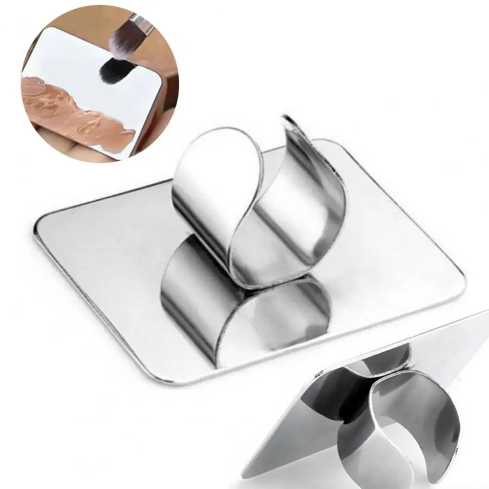 

Wear-resistant Portable Stainless Steel Smooth Surface Makeup Palette for Gifts