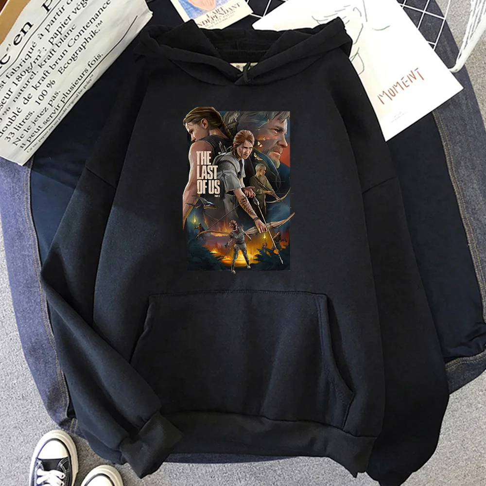 

Hot Game The Last of Uus Printed Hoodie Men Y2k Funko Pop Sweatshirt Autumn/winter Warm Fleece Tops O-neck Long Sleeve Pullovers