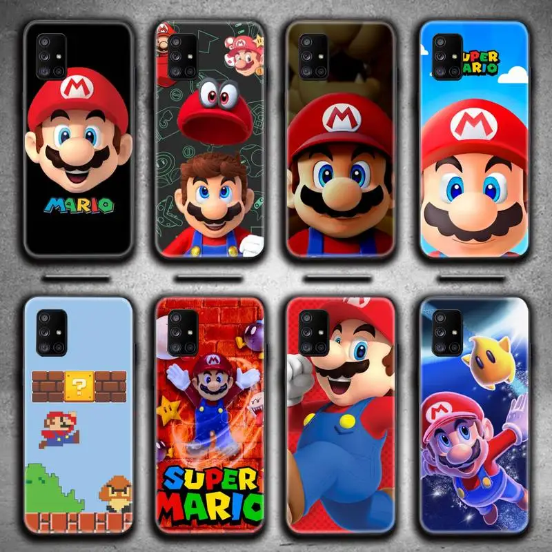 

super mario Phone Case For Samsung Galaxy A52 A21S A02S A12 A31 A81 A10 A30 A32 A50 A80 A71 A51 5G