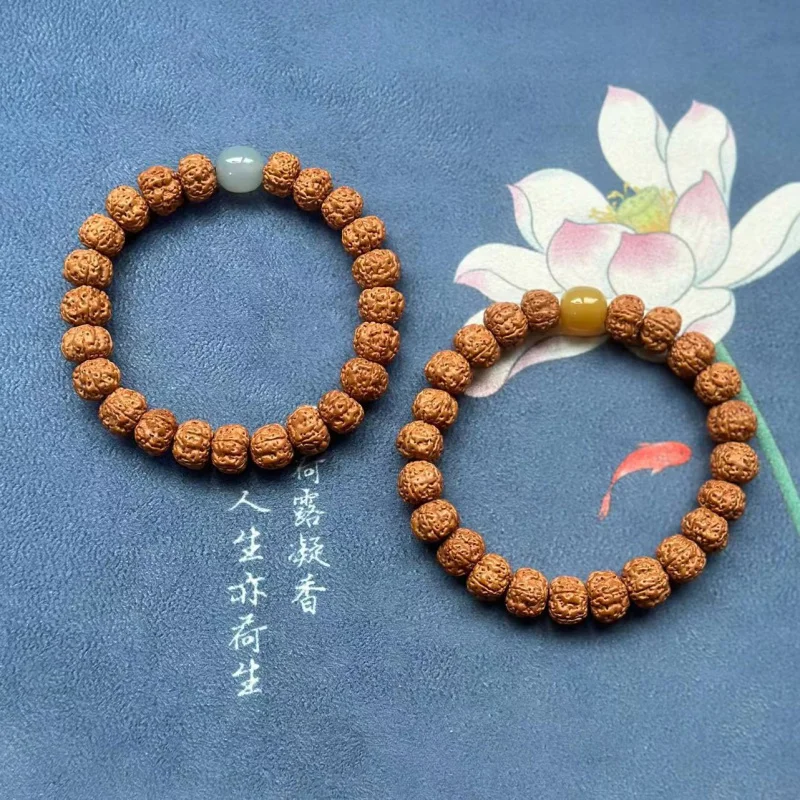 Маленький браслет из агата Jingang Bodhi plus Sardonyx оптовая продажа натуральный Pipal семена