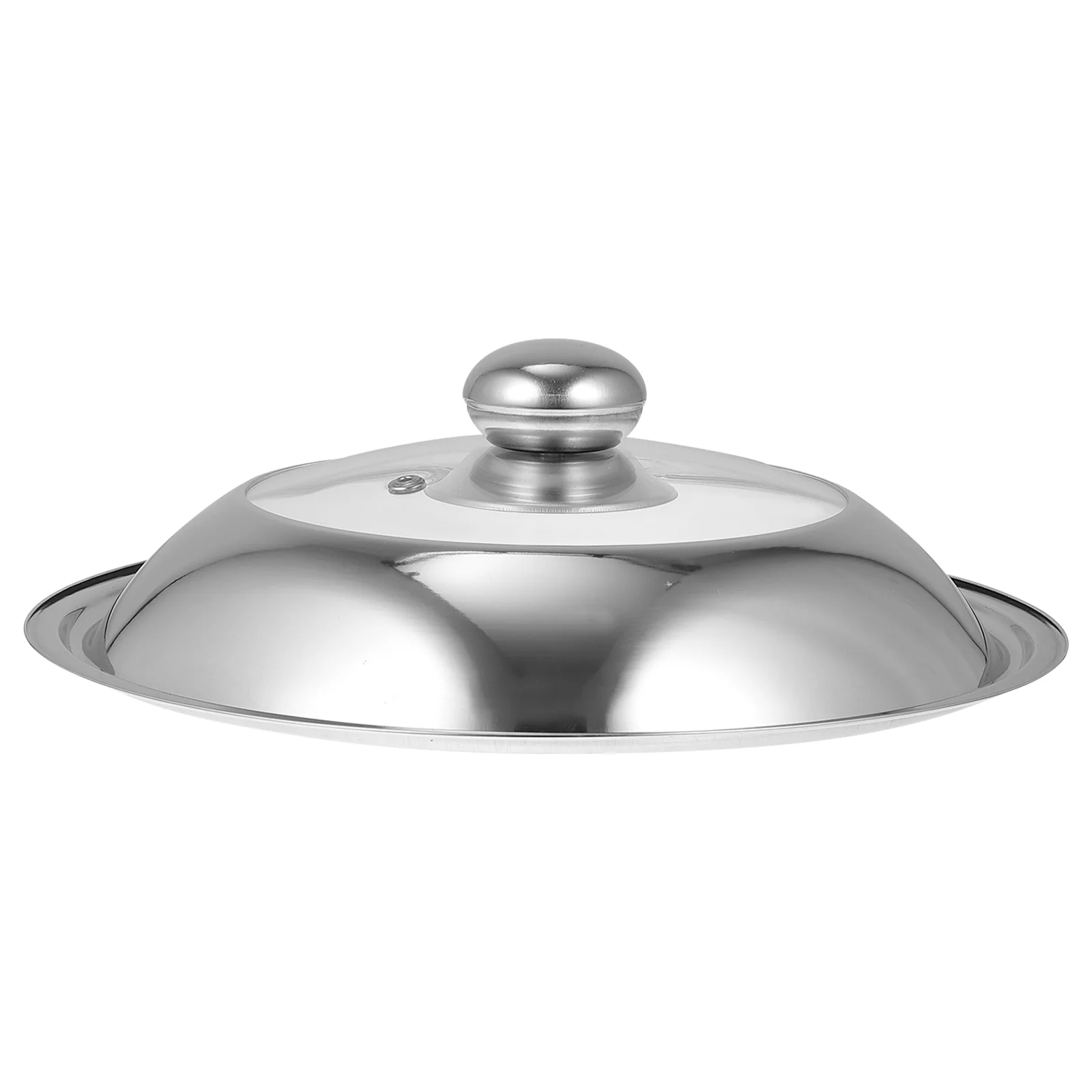 

Lid Cover Pan Pot Lids Dome Frying Replacement Skillet Cookware Universal Wok Cooking Steelglass Stainless Fry Metal Steamer