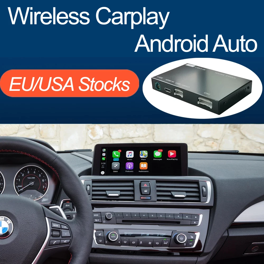 Wireless Apple CarPlay for BMW 1 2 Series F20 F21 F22 F23 F45 2011-2020 NBT EVO with Mirror Link AirPlay Car Play Function