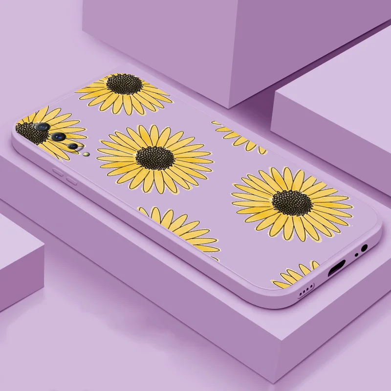 

For Vivo IQOO IQOO5 IQOO7 IQOO NEO3 case Soft TPU silicone protection phone Sheel flower color back cover phone case