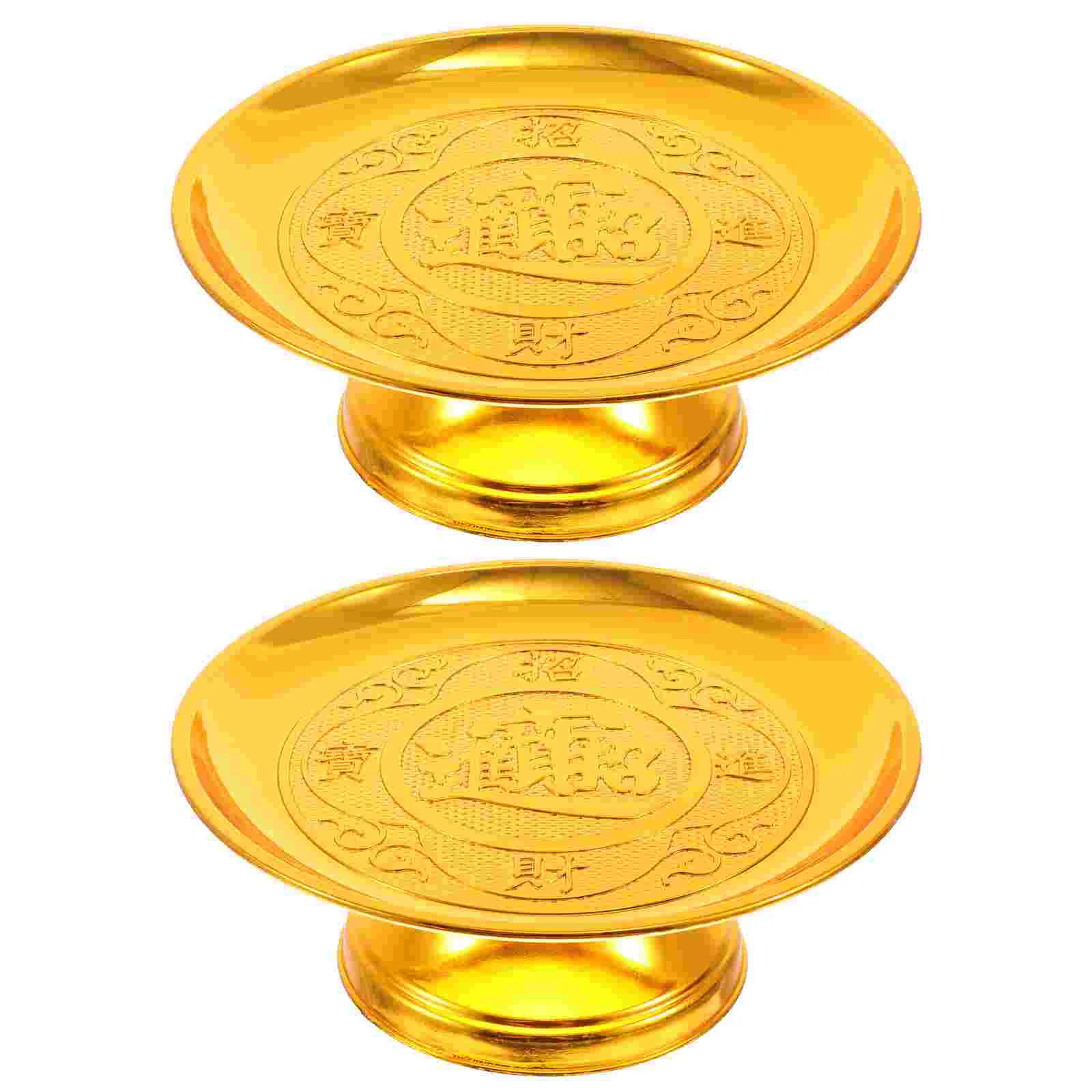 

Offering Tray Plate Fruitaltar Dishservingbowl Stand Tribute Worship Tower Pastry Platter Candy Cake Dessertdiwali Buffet Towers