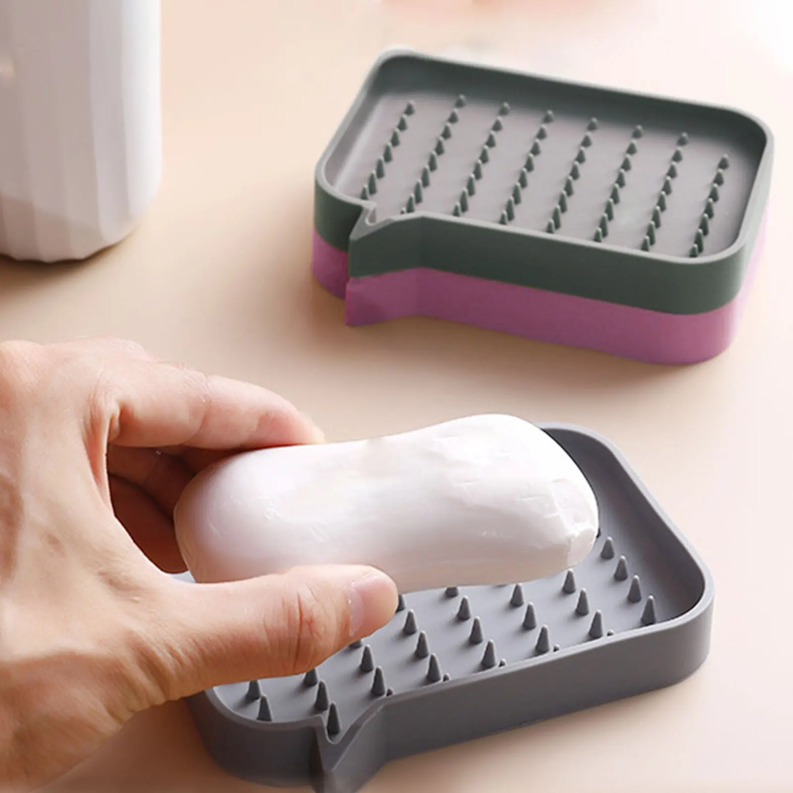 

Soap Dish Holder Soap Saver Soap Tray With Drain Soap Case Soap Saver Soap Container Bathroom Soap Dishes Shower Accessories For