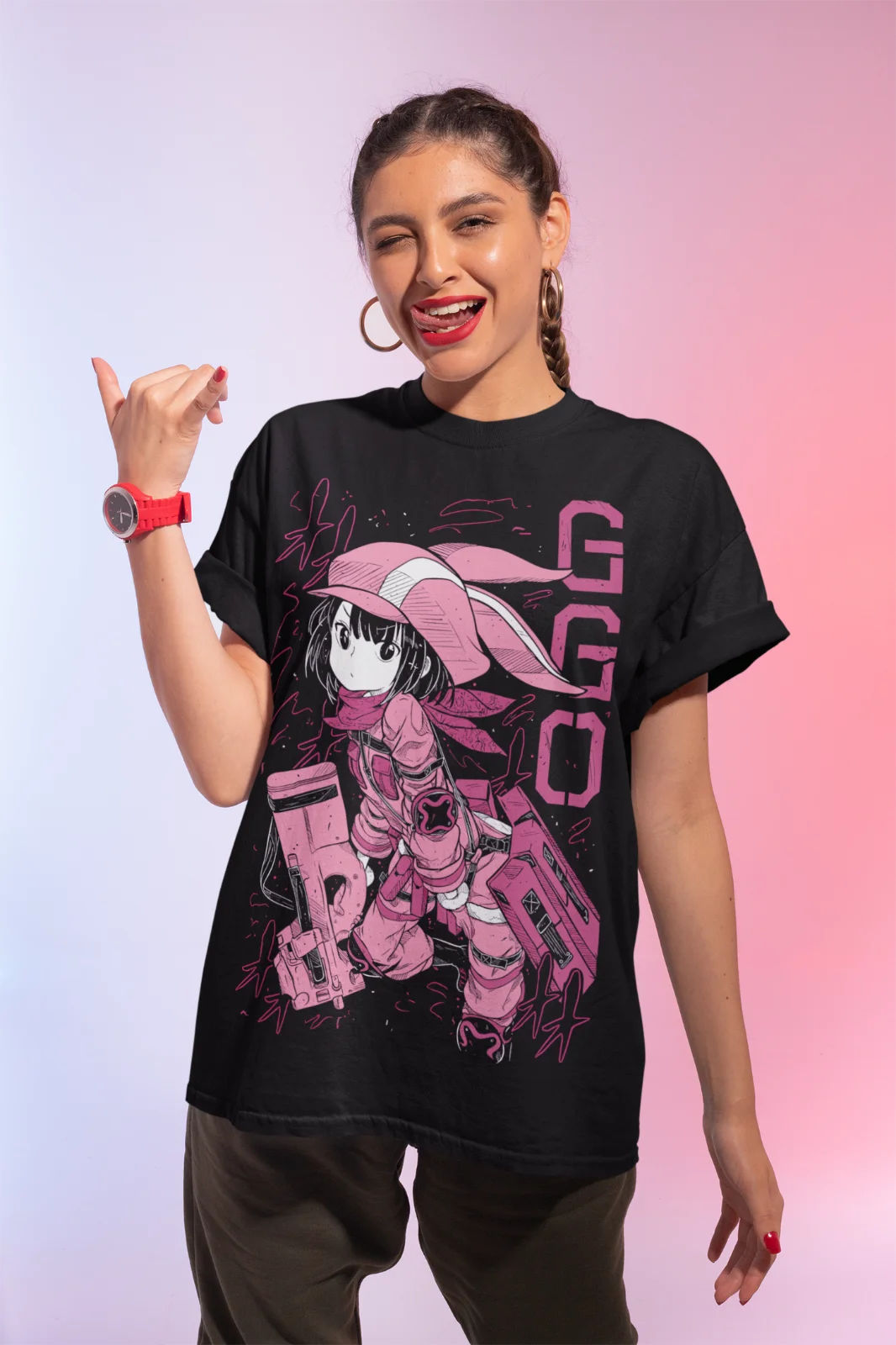 Футболка Leen Isekai Wa Smartphone To Tomoni White Cotton