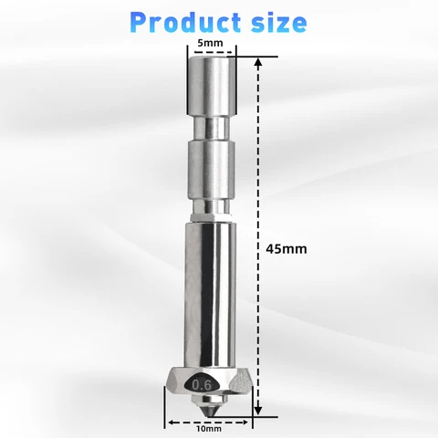 Биметаллические сопла Haldis 3D для Anycubic Kobra 3 Max Combo 0,4/0,6/0,8 мм