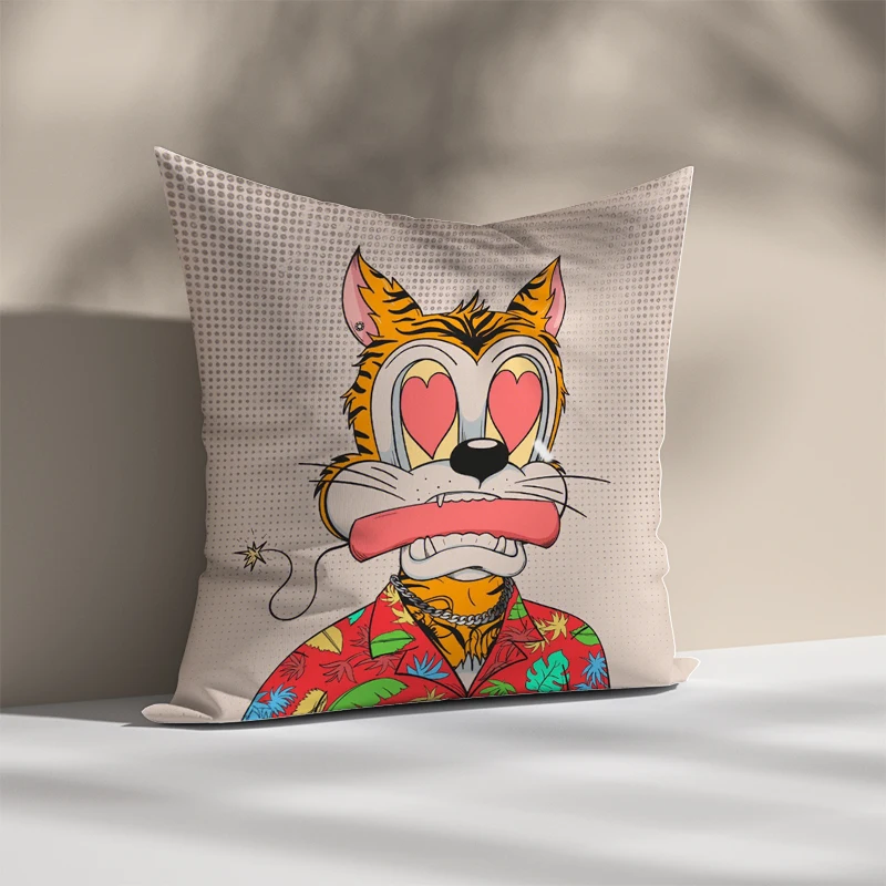 

3danimal 45x45 наволочки для подушек для кровати подушки обнимающие подушки Чехол для декоративного дивана аниме украшение для дома