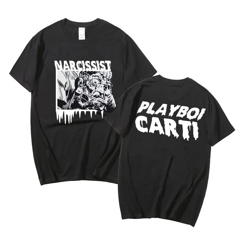 

Playboi Carti Print Tshirt Regular Mens Tops Quality Men Tupac 2pac Rap Oversized Hip Hop T-shirts Short Sleeve Male Loose Tees