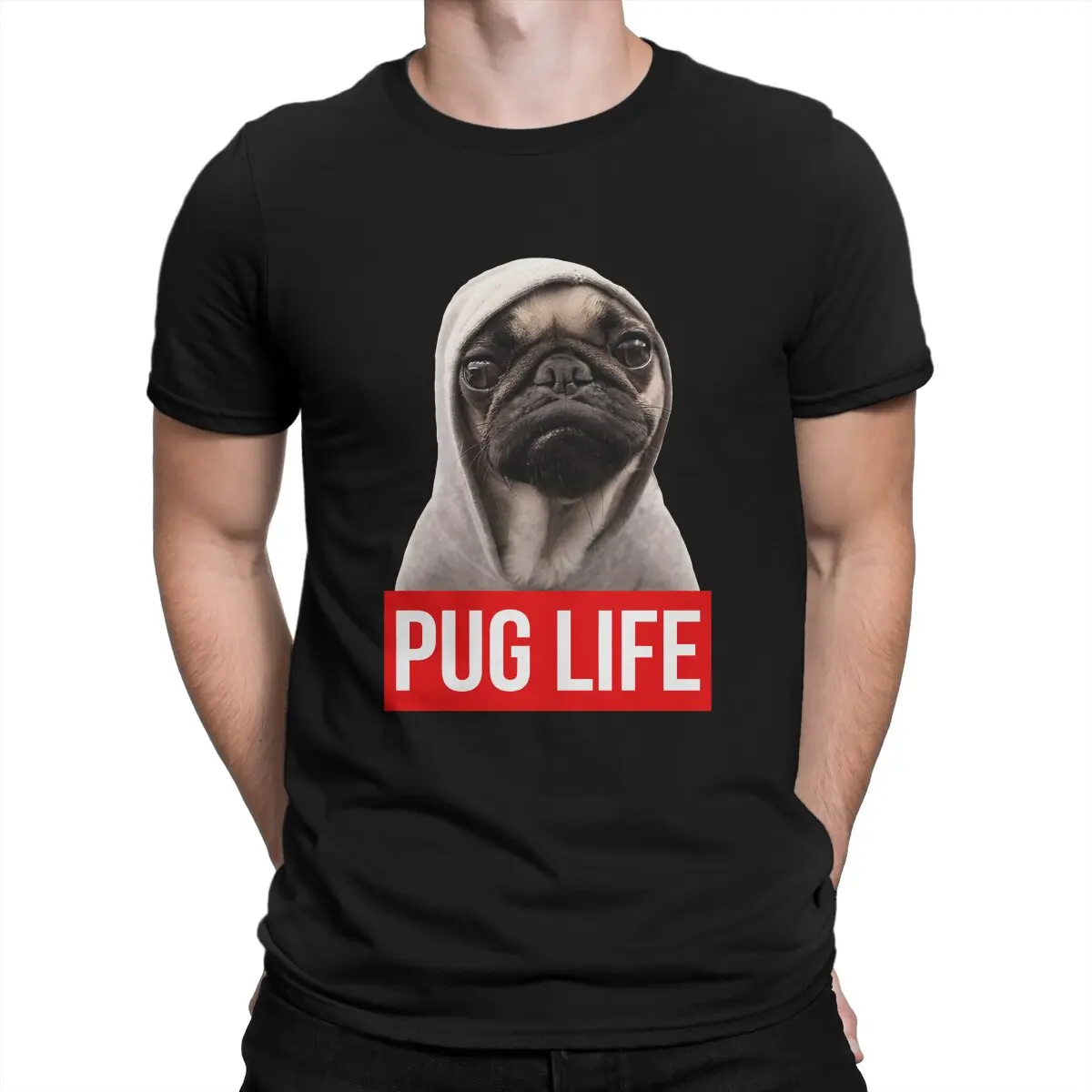 

Awesome Original Pug Life T-Shirt Men O Neck 100% Cotton T Shirt Capt Blackbone the Pugrate Short Sleeve Tees Classic Clothing