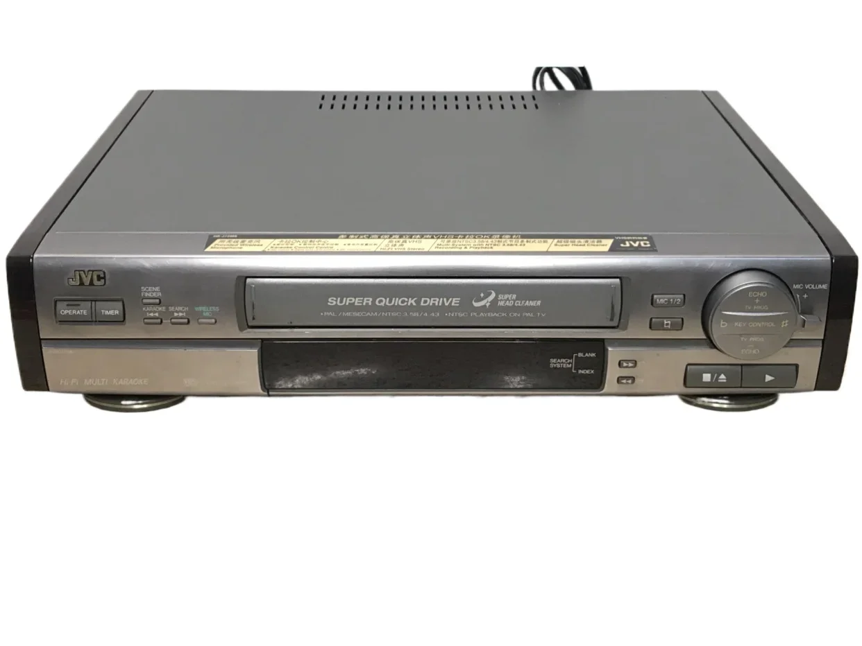 Бывший в употреблении видеомагнитофон JVC Hi-Fi высокоточное изображение PAL/NTSC