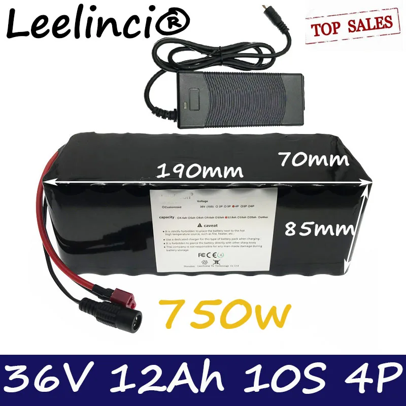 

Аккумулятор 36 В, 12 Ач, 18650 батареи с 25 А BMS 10s4p, подходит для электрического велосипеда 750 Вт, электрического мотоцикла высокого качества