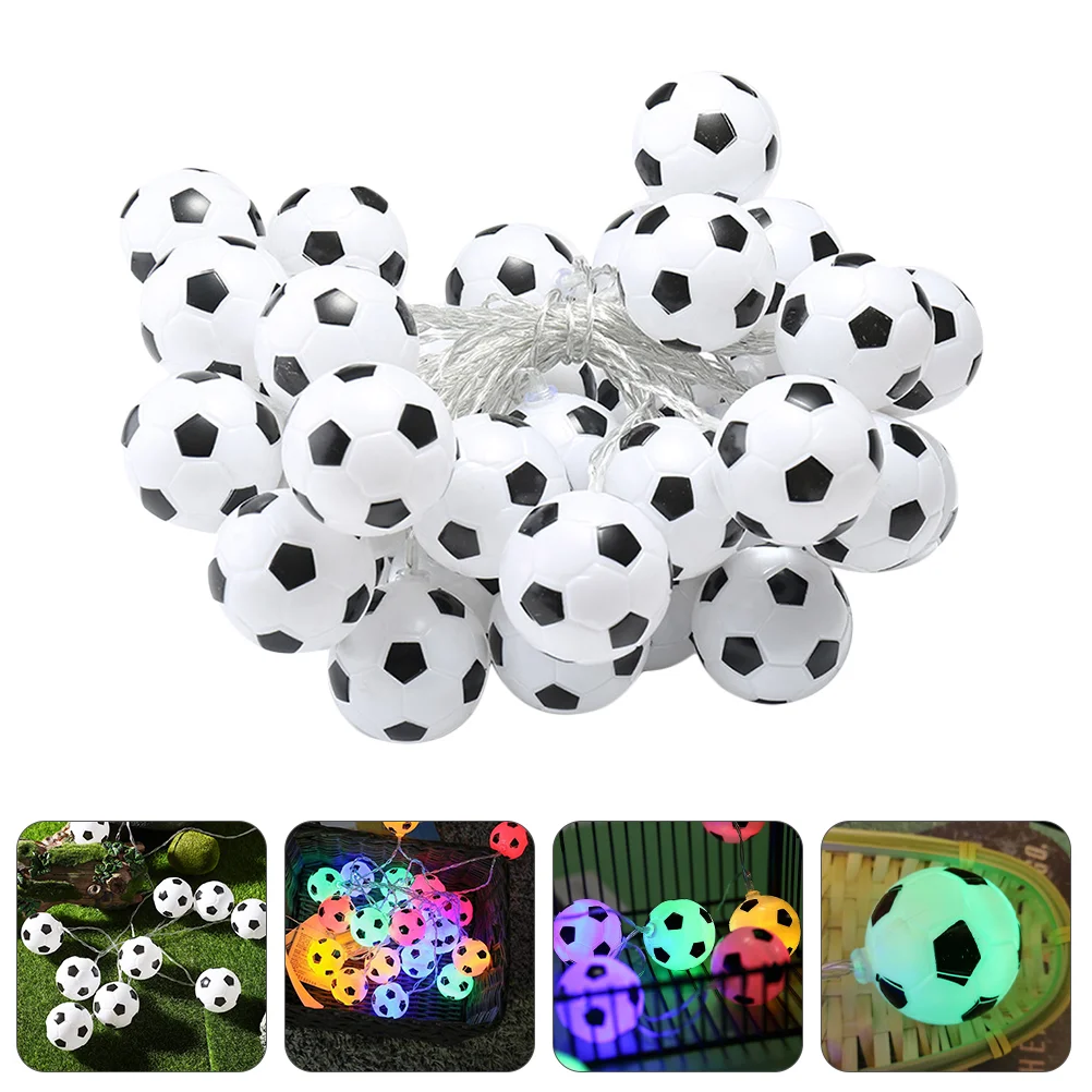 

Football Fairy Lights LED Outdoor String Lights Football String Lights LED Fairy Lights Copper Wire Lights Solar Household Decor