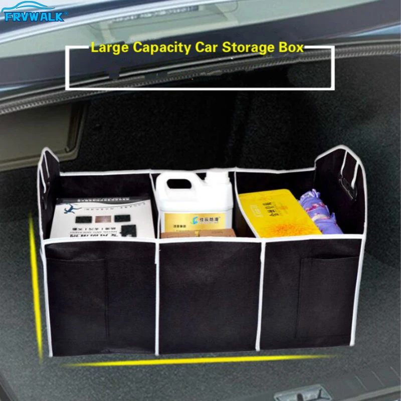 

Folding Car Trunk Organizer Storage Bag Non-Woven Fabrics Stowing Tidying Bag Organizer Storage Box Container Car Accessories
