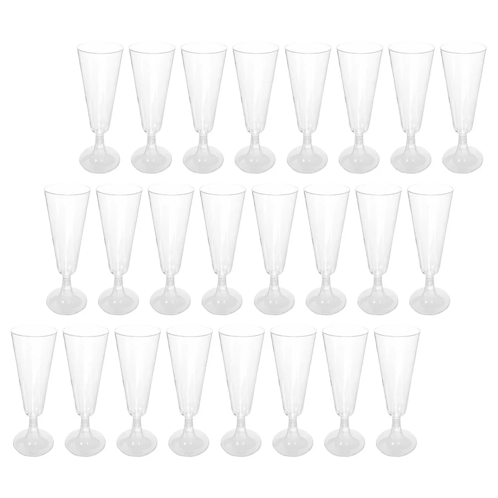 

40pcs Goblets Champagne Flutes Red Drinking Goblets Party Goblets(150ml)