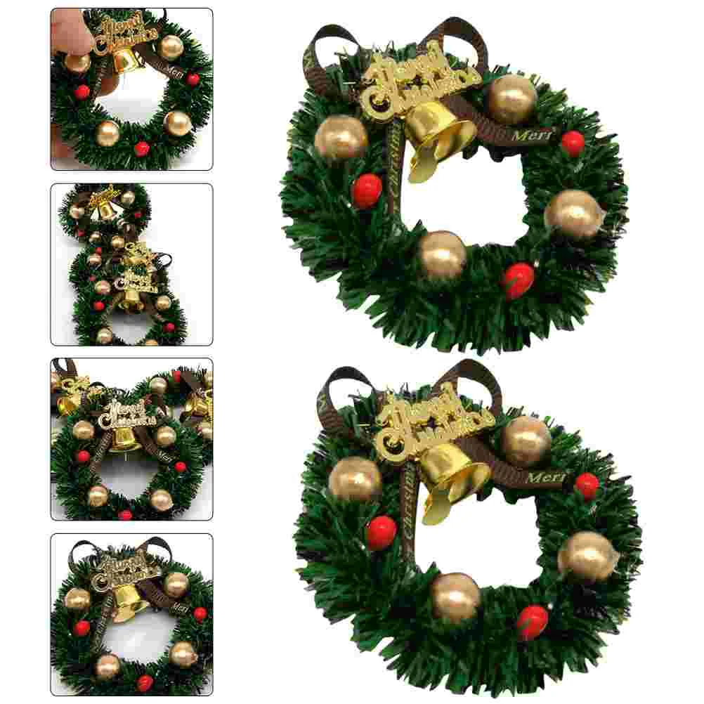 

Christmas Wreath Mini Hanging Wreaths Forrings Door Treefront Garland Garlands Ornament Miniaturedecorations Decor Autumn