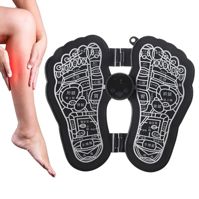 

Foot Massage Pad Portable EMS Electric Feet Massager Cushion Pad Foldable Calf Muscles And Shape Feet Muscle Massagers Foot