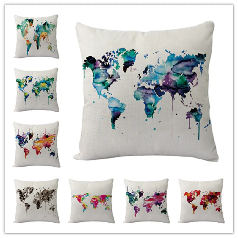 

Дорожная льняная подушка, чехол, внешняя торговля, популярный чехол для подушки, Автомобильная подушка для дивана, подушка под заказ 40x4 0 см, ...