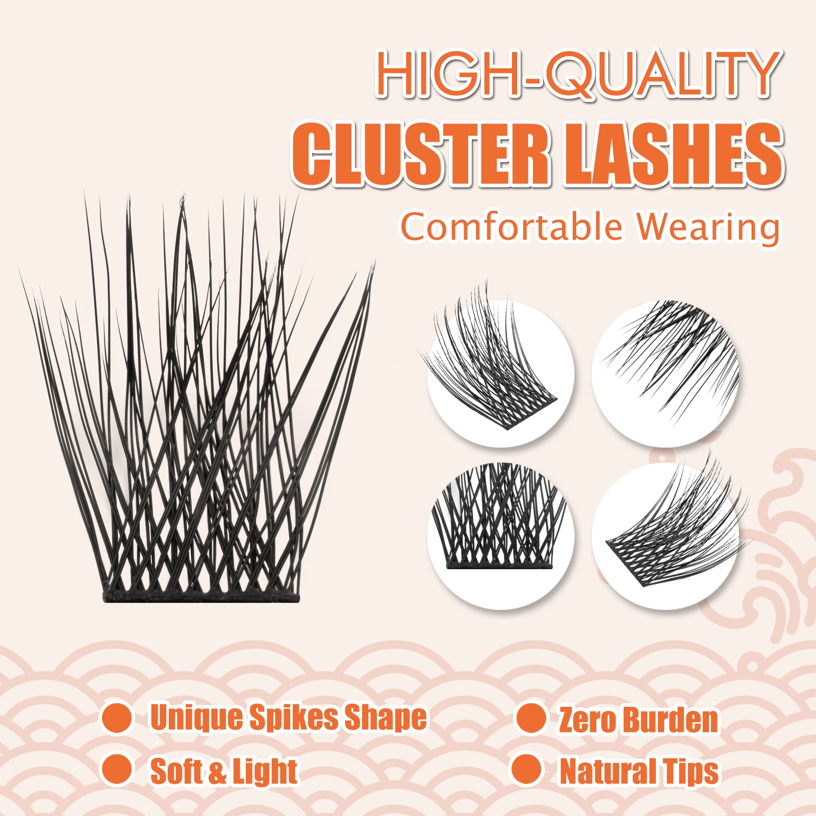 ETVITE DIY кластеры ресниц для наращивания отдельные сегментные искусственные