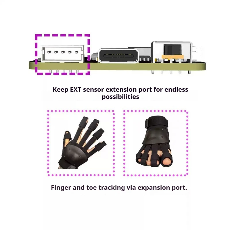 Фото SlimeVR FBT Tracker LSM6DSV LSM6DSR Беспроводное устройство для отслеживания движения с использованием IMU для полного отслеживания тела для VRChat, Quest, Pico VR, VTubing. №2