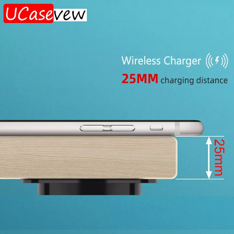 

Qi Invisible Wireless Charger Long distance 25MM Wireless Charging Base for iPhone 11 XS XR X8 Samsung S20 S21 Xiaomi HuaWei