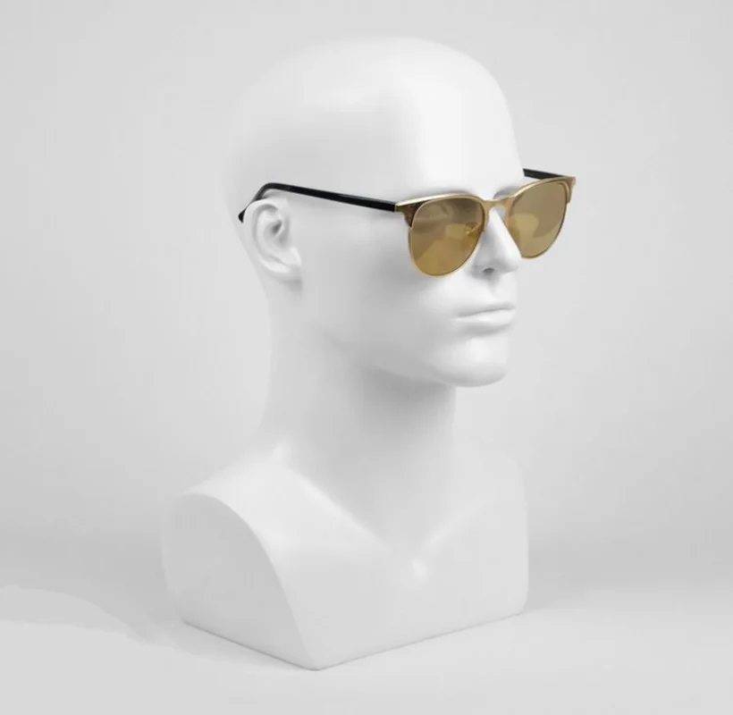 52 Cm Fiberglass Male Mannequin Head Model Man Dummy Wig Mannequin for Hat Sunglasses Headset Display Stand Manikin Head