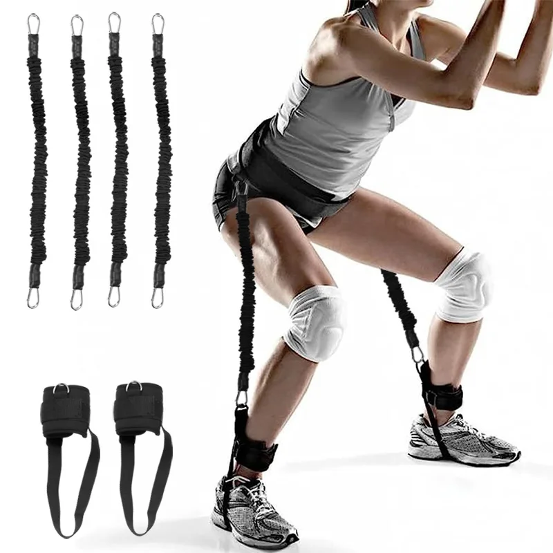 

Vertical Jump Resistance Bands Set Bounce Trainer Pull Rope Leg Strength Squat Agility Training Elastic Belt Fitness Equipment